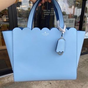 Kate Spade ♠️ Blue Scallop Handbag BRAND NEW
